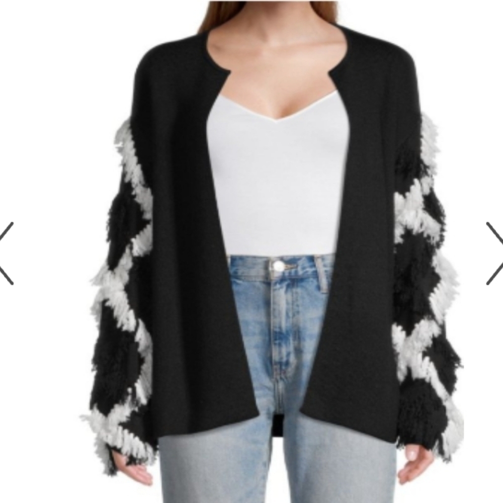 Kobi Halperin Chade Fringe Sleeve Cardigan